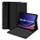 (1, Black) 1 Set Tablet Keyboard & Protective Case Colorful Wireless Bluetooth-compatible Keyboard with 1