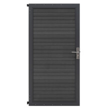 WPC Sichtschutzzaun Tor – Grau