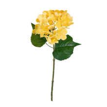 (Yellow) Hydrangea Simulation Flower Anti-fade Artificial Home Decor No Maintenance Required Artificial Hydra