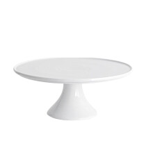 Ceramic Cake Stand White 12-Inch Cupcake and Muffin Plate for Mother's Day Wedding and Birthday Party Decoration