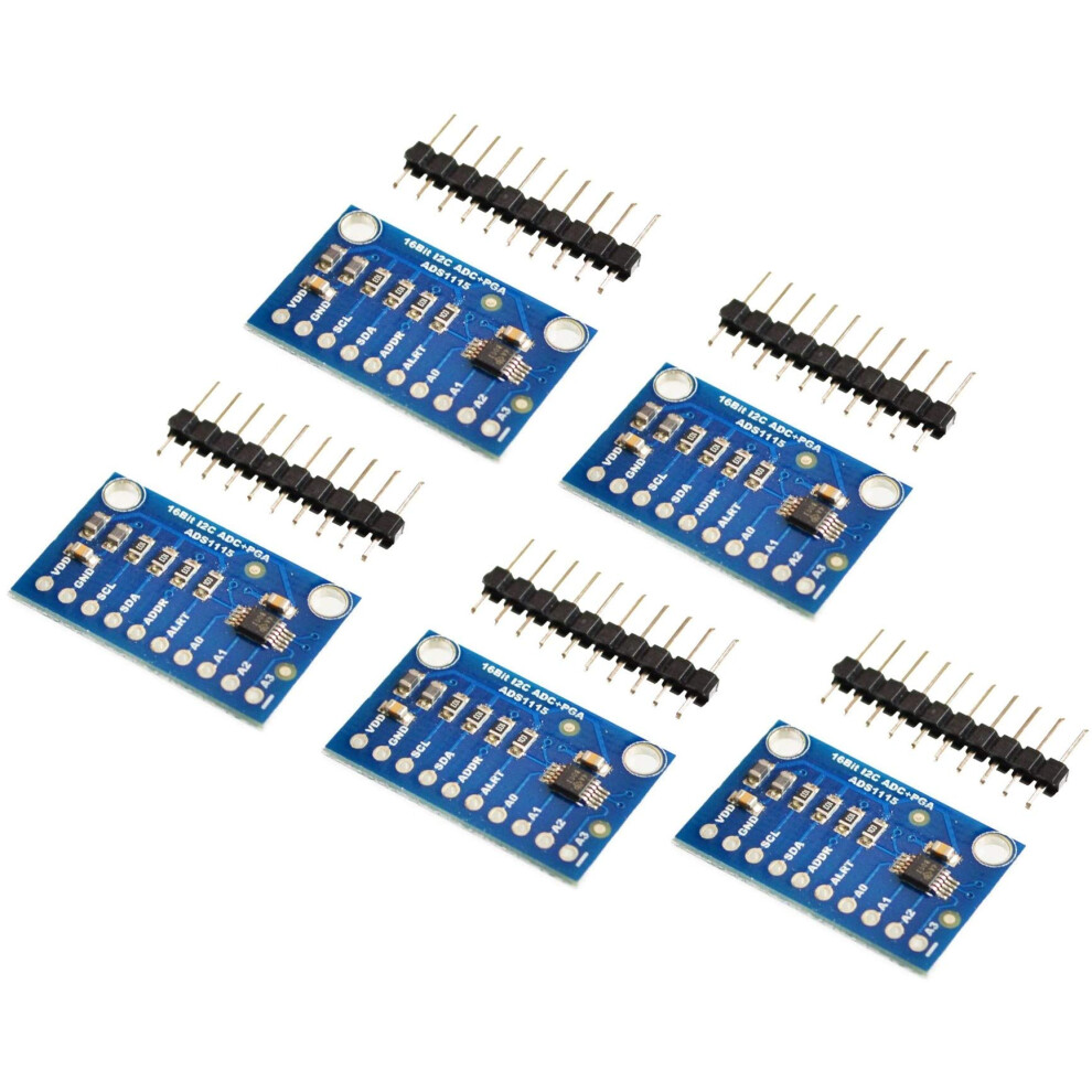 Ads1115 Module Adc 16-Bit I2c 4-Channel With Gain Amplifier For Raspberry Pi And Arduino - Pack Of 5 Units 6038364731517