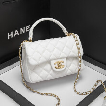 (White) Classic High Quality Chain Womens Bag ,Temperament One Shoulder Crossbody handbag