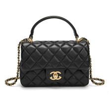 (Black) Classic High Quality Chain Womens Bag ,Temperament One Shoulder Crossbody handbag