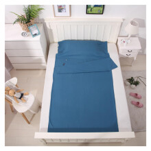 Sleeping Bag Liner Portable Breathable Blue 75x210 cm for Camping Outdoor Travel Hotel Room Use