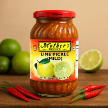 Mother's Recipe Lime Pickle Mild 500g | Authentic Indian Tangy Mild Pickle