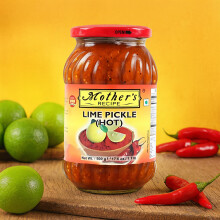 Mother's Recipe Lime Pickle Hot 500g | Authentic Indian Spicy Tangy Pickle
