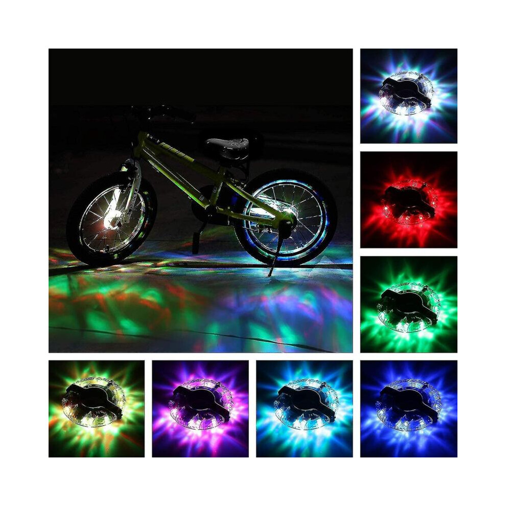 Rechargeable Bike Wheel Hub Lights Waterproof Led Cycling Spoke Lights
