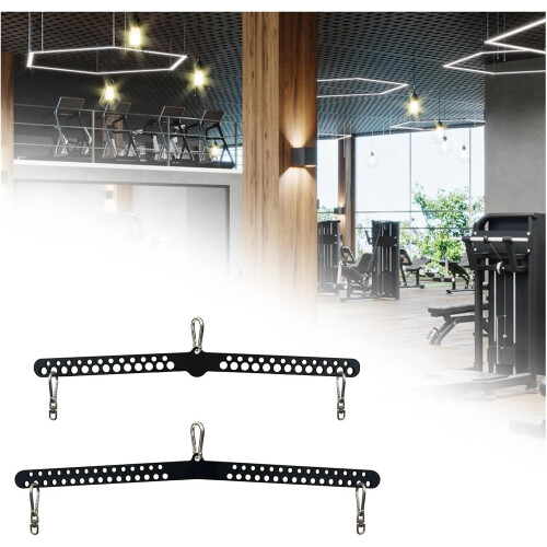 LAT-Pull-Down-T-Stange 98cm | Multi-Grip Cable Machine Attachments for Home Gym, Durable Exercise Equipment 2