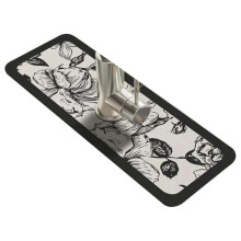 (B) Faucet Draining Mat Water Absorption Exquisite Pattern Reusable Non-Fading Simple Installation Drip