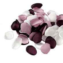 (DarkPurple) 200Pcs Artificial Petal Realistic Non-fading Exquisite Romantic Fake Rose Petal Photography Props Pa