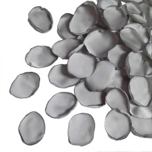 (Silver) 200Pcs Artificial Petal Realistic Non-fading Exquisite Romantic Fake Rose Petal Photography Props Pa