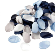 (DarkBlue) 200Pcs Artificial Petal Realistic Non-fading Exquisite Romantic Fake Rose Petal Photography Props Pa