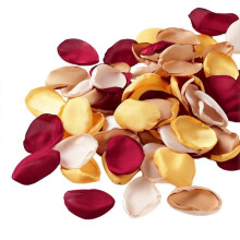 (RedGold) 200Pcs Artificial Petal Realistic Non-fading Exquisite Romantic Fake Rose Petal Photography Props Pa