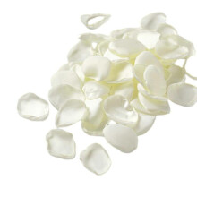 (Ivory) 200Pcs Artificial Petal Realistic Non-fading Exquisite Romantic Fake Rose Petal Photography Props Pa