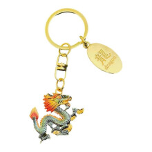 (B) Keychain Dragon Copper Coin Gourd Decor Stainless Exquisite Spring Festival New Year Gift Best