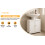 Under Sink White Bathroom Cabinet Basin Storage Cupboard Unit Rack 3