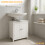 Under Sink White Bathroom Cabinet Basin Storage Cupboard Unit Rack 7