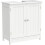Under Sink White Bathroom Cabinet Basin Storage Cupboard Unit Rack 1