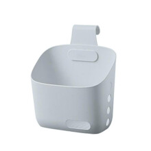 (L, Grey) Bathroom Storage Basket High Capacity Hanging Space-saving Tandem Suspension Storage Basket for