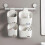 (S, Grey) Bathroom Storage Basket High Capacity Hanging Space-saving Tandem Suspension Storage Basket for 2