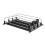 (B, Black) Drink Organizer Refrigerator Beverage Storage Box with Automatic Pusher Glide Adjustable Arc-Shaped 1