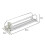 (A, White) Drink Organizer Refrigerator Beverage Storage Box with Automatic Pusher Glide Adjustable Arc-Shaped 5
