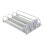 (B, White) Drink Organizer Refrigerator Beverage Storage Box with Automatic Pusher Glide Adjustable Arc-Shaped 1