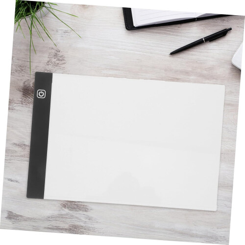 Light Drawing Pad for Artists, Lightweight Guided Drawing Board, Black Plastic Light Table with Adjustable Brightness 2