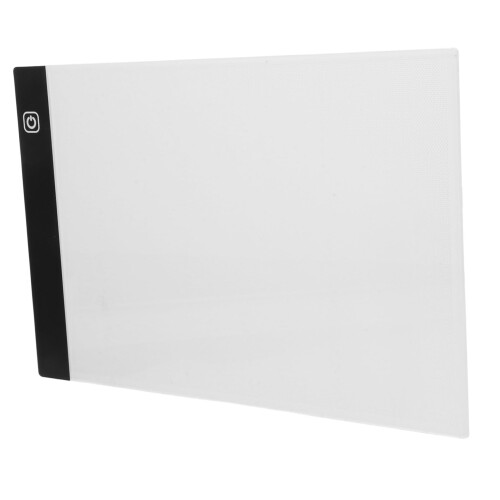 Light Drawing Pad for Artists, Lightweight Guided Drawing Board, Black Plastic Light Table with Adjustable Brightness