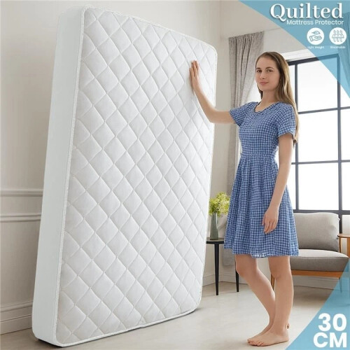 Imperial Rooms (Set of 2 SINGLE ) 2 Pack Mattress Protector Extra Deep 30CM Fitted Bed Cover Single Double King