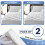 Imperial Rooms (Set of 2 DOUBLE) 2 Pack Mattress Protector Extra Deep 30CM Fitted Bed Cover Single Double King 4