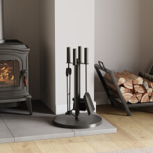 Warwick 5-Piece Fireplace Tool Set with Stand