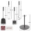 Warwick 5-Piece Fireplace Tool Set with Stand 7