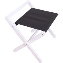 Luggage Rack for Guest Room, Folding Luggage Stand, Wooden Travel Bag Holder, 56x38x55cm, Nylon Pocket, Lightweight, Multi White
