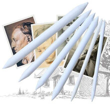 6 Pieces Set Erasable Sketch Brush Smear Pens for Artists Office Supplies Blenders for Pen Drawing Shading Tools