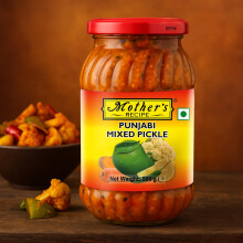 Mother's Recipe Punjabi Mixed Pickle – 500g | Authentic North Indian Taste | Spicy & Tangy Mixed Vegetable Achar