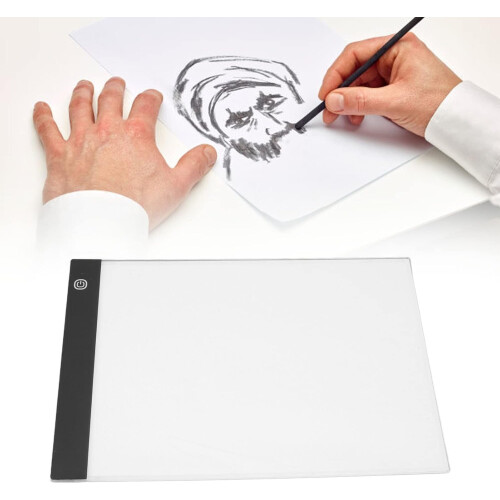 A4 Trace Light Pad with Dimmable LED, Touch Switch, USB Power Supply for Sketching and Animation Stencils 1