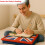 Lap tray Gift Cushioned Bean Bag Padded Base Laptrays Dinner Eating 6