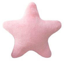 Star Plush Cushion 18 cm, Soft Fluffy Star Shape Decorative Pillow for Kids, Pink Throw Cushion for Bedroom and Home