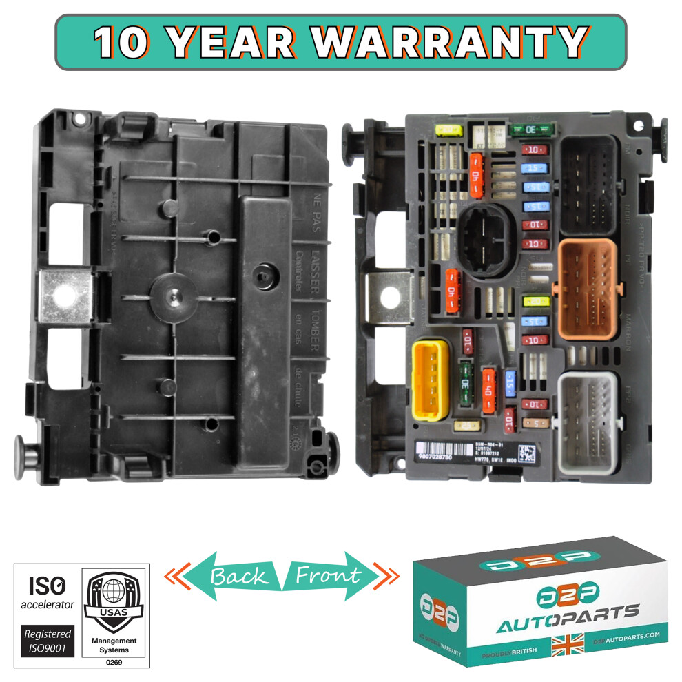 Under Bonnet Fuse Box For Citroen & Peugeot Hdi Vti 1.6 9807028780 5060520805436