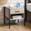 Vida Designs (Grey) Brooklyn 1-Drawer Bedside Cabinet / Nightstand 1