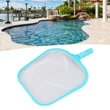 Starkes Kunststoff- und Nylon-Pool-Skimmernetz 43x29x3 cm Cyan