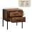 Vida Designs (Dark Wood) Brooklyn 2-Drawer Bedside Cabinet / Nightstand 7