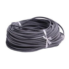 3-10 mm Flat Genuine Leather Jewelry Cord, 2 Meter Colorful DIY String for Necklaces and Bracelets, Gray 3 mm