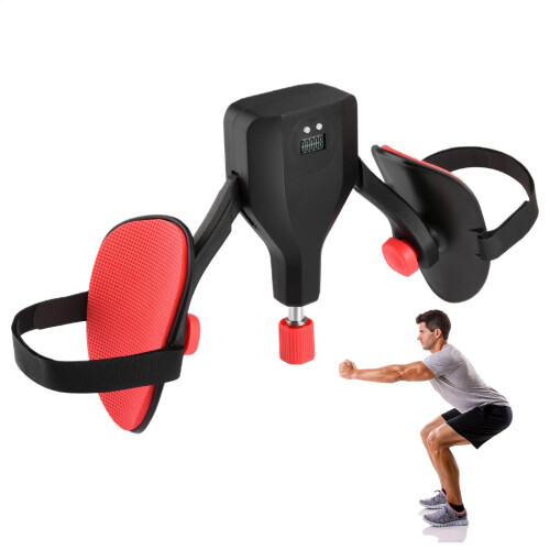 Inner Thigh Training Equipment, Multifunctional Leg Trainer with Counters, Hip Trainer Accessory in Discreet Black