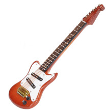 Elegantes 5,9-Zoll-miniatur-Gitarrenmodell als Dekorationsmusikinstrument mit goldener Schnur