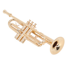 Elegante Miniatur-Trompete aus Messing – Perfektes Geschenk & Schreibtischdekoration – Gold