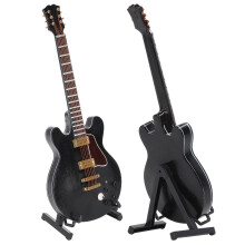 Mini-Katzen-Gitarrenmodell – Süßes Musikinstrument-Geschenk mit Ständer für Sammler