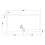 NES Home Slim 1400 x 760 mm Rectangular Polyurethane Resin Shower Tray Slate Grey 3