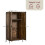 Vida Designs (Dark Wood) Brooklyn 2 Door Industrial Wardrobe Storage Unit 7